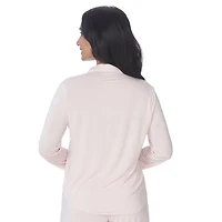 Secret Long Sleeve Button Top with Piping - Online exclusive