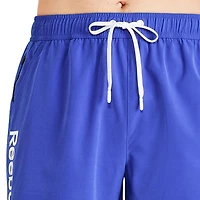Reebok Men's Solid Logo 7 Inch Boardshort