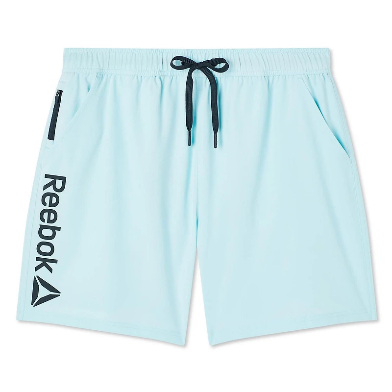 Reebok Men's Solid Logo 7 Inch Boardshort