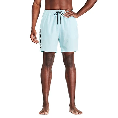 Reebok Men's Solid Logo 7 Inch Boardshort