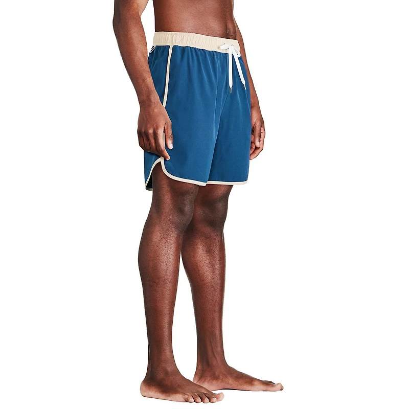 Reebok Men's Solid Logo 7 Inch Boardshort