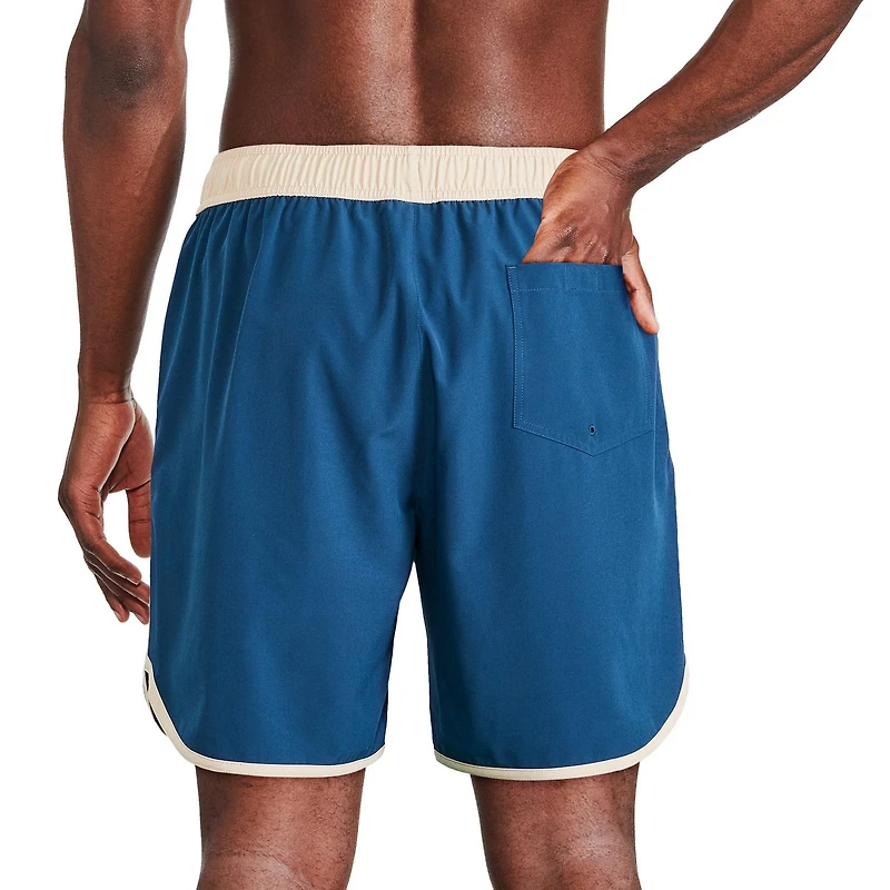 Reebok Men's Solid Logo 7 Inch Boardshort