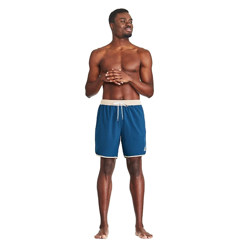 Reebok Men's Solid Logo 7 Inch Boardshort
