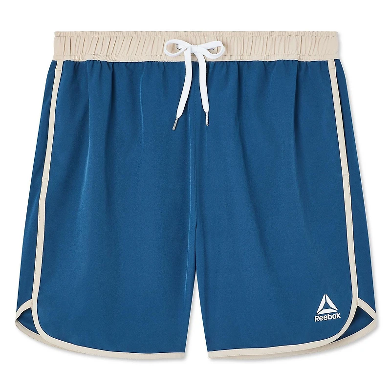Reebok Men's Solid Logo 7 Inch Boardshort