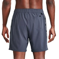 Reebok Men's Solid Logo 7 Inch Boardshort