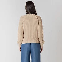 Devoted Pull à manches longues en maille torsadée