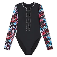 Reebok Women's Long Sleeve Zipper One Piece