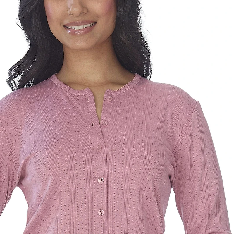 Secret Sleep Pointelle Button Cardigan