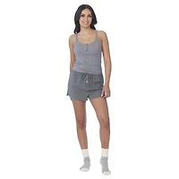 Secret vêtements de nuit Camisole côtelée avec boutons et dentelle