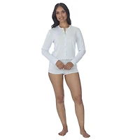 Secret Cardigan boutonné en pointelle