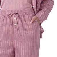 Secret Sleep Flannelette Pinstripe Pants - Online exclusive
