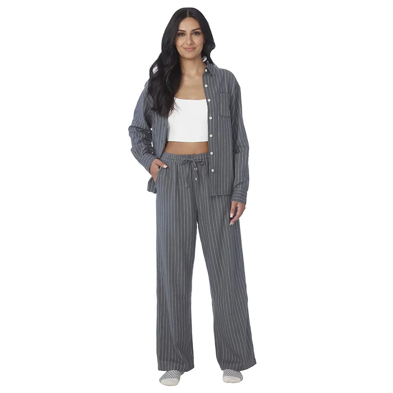 Secret Sleep Flannelette Pinstripe Pants