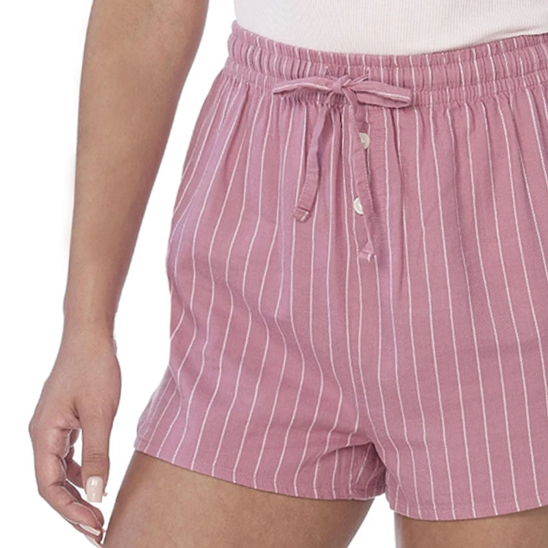 Secret vêtements de nuit Short en flanellette à fines rayures