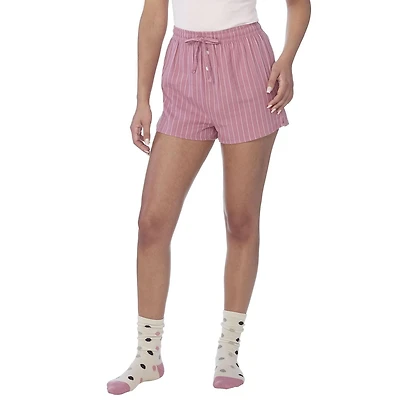 Secret Flannelette Pinstripe Shorts-Online exclusive