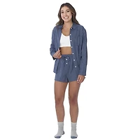 Secret Flannelette Pinstripe Shorts-Online exclusive