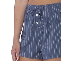 Secret Flannelette Pinstripe Shorts-Online exclusive