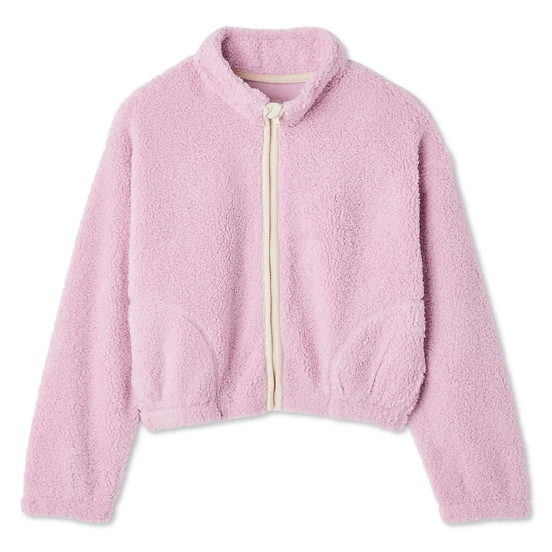 Veste zippée en bouclé George pour filles