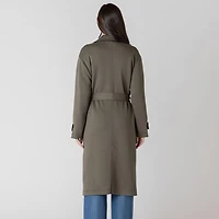 Devoted trench-coat en maille à manches longues
