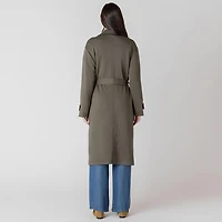 Devoted trench-coat en maille à manches longues