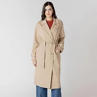 Devoted trench-coat en maille à manches longues