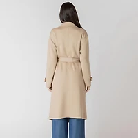 Devoted trench-coat en maille à manches longues