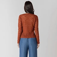 Devoted long sleeve Lace crew top
