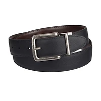 Genuine Dickies Men's 35mm Feather Edge Reversible Swivel Leather Belt