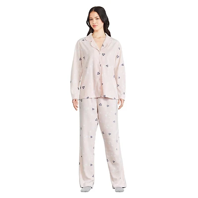Pyjama 2 pièces en molleton George pour femmes