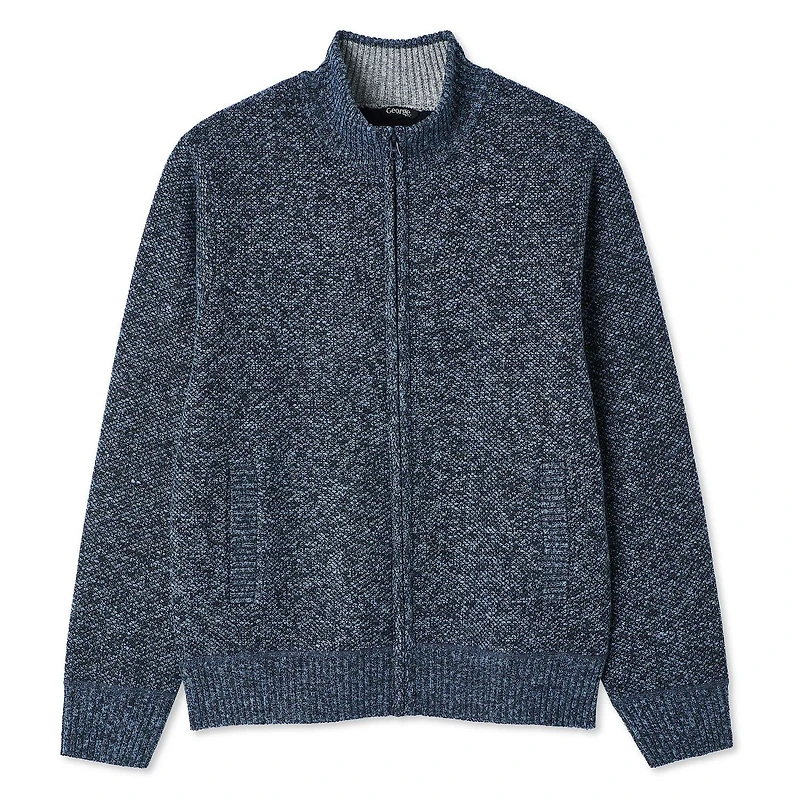 Chandail zippé sur la longueur George pour hommes