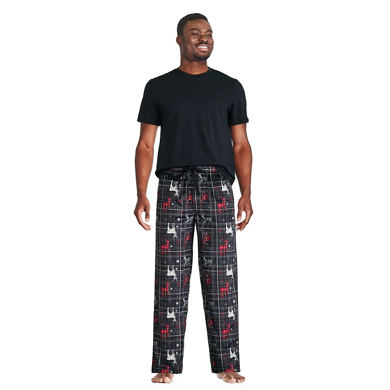 Pantalon de pyjama en molleton soyeux Izod pour hommes