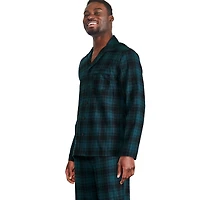 George Men's Notch Collar Pajama 2-Piece Set