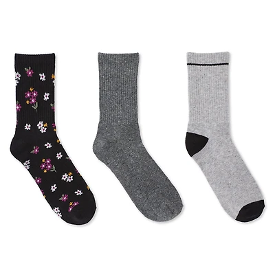 George Women's Crew Socks 3-Pack