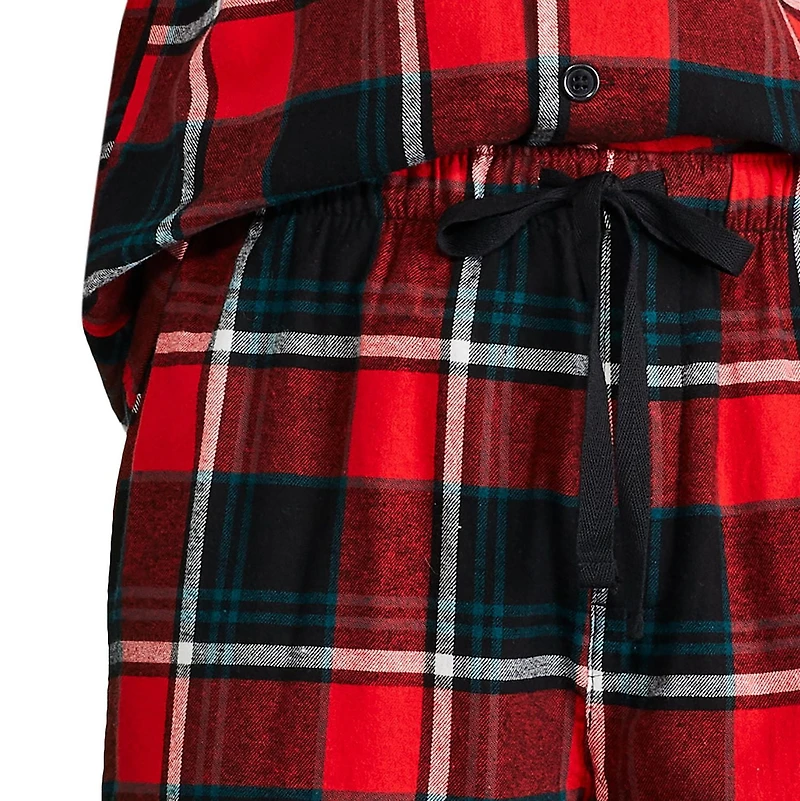 Pyjama 2 pièces avec haut à col cranté George pour hommes