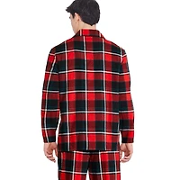 George Men's Notch Collar Pajama 2-Piece Set