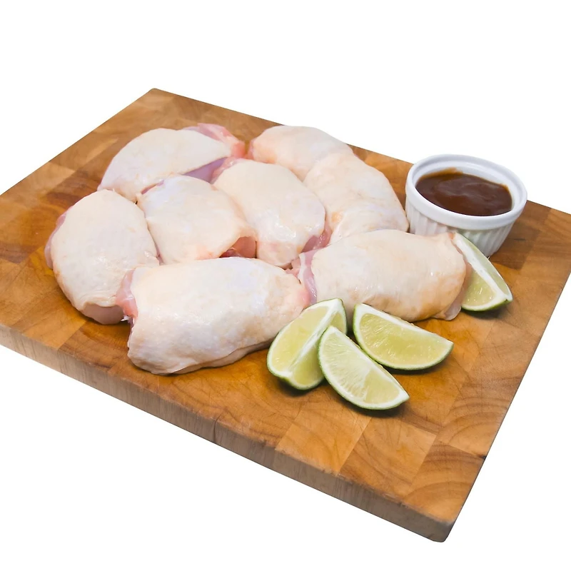 Hauts de cuisse de poulet avec os Élevé sans antibiotiques Prime 6-8 Cuisses