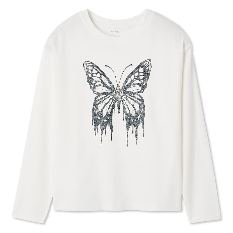 George Girls' Graphic Long Sleeve Tee