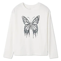 George Girls' Graphic Long Sleeve Tee