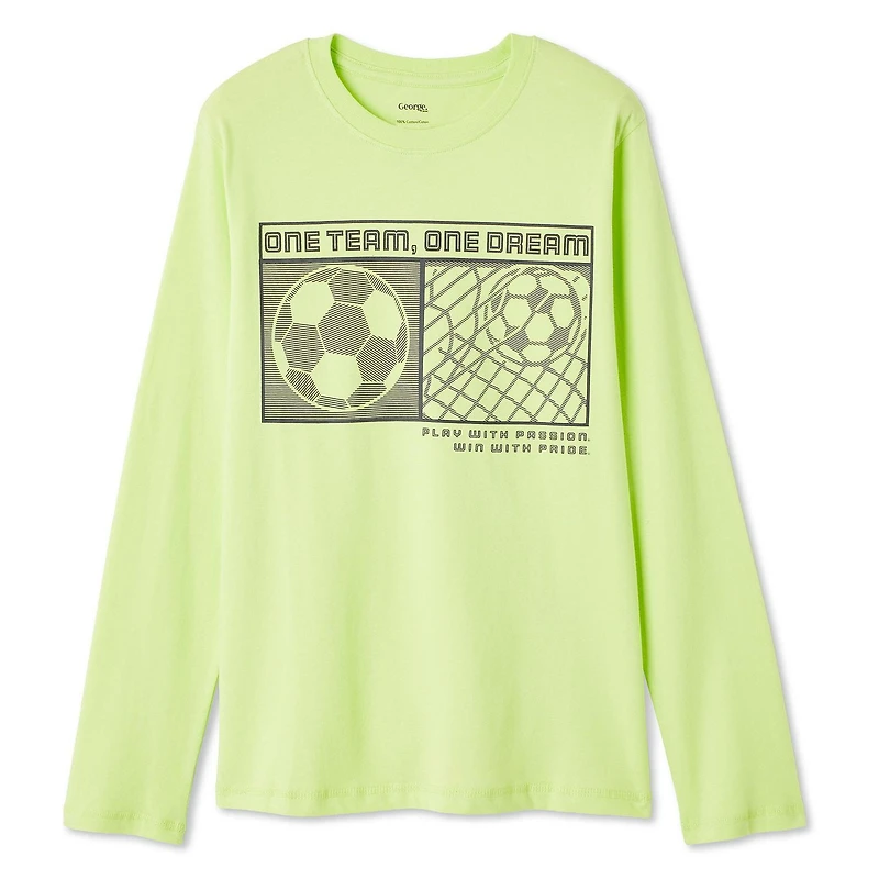 T-shirt à manches longues avec imprimé graphique George pour garçons