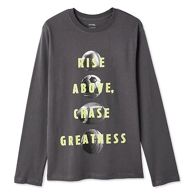 T-shirt à manches longues avec imprimé graphique George pour garçons