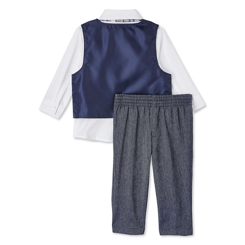 George Baby Boys' Shirt, Vest, Pant and Bowtie 4-Piece Set