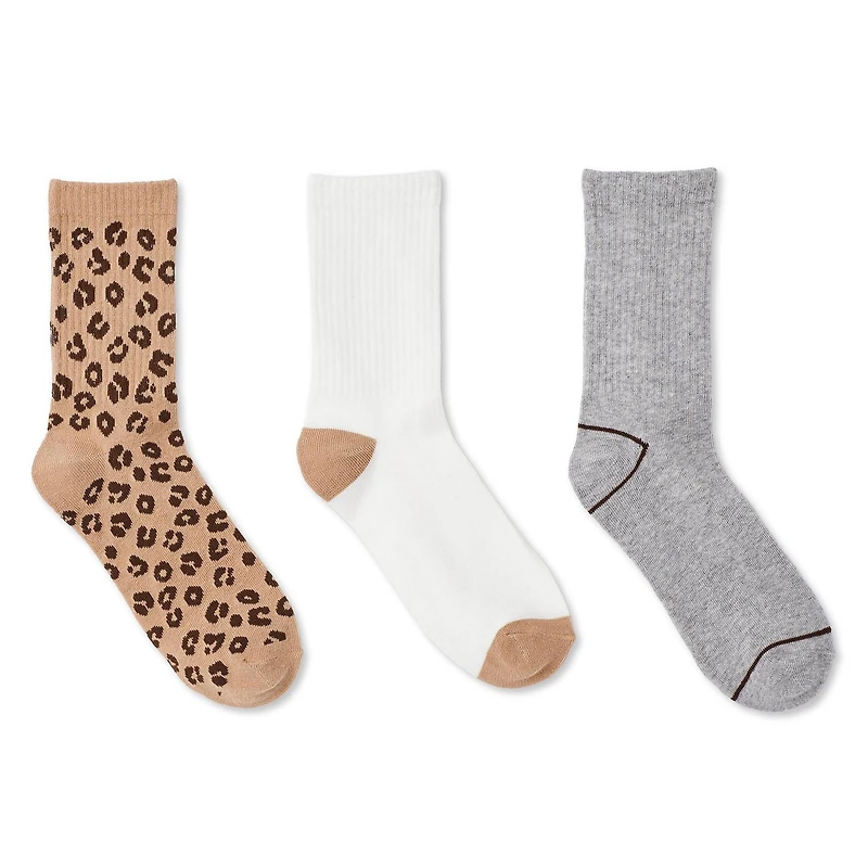George Women's Crew Socks 3-Pack