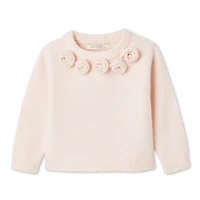 George Baby Girls' Flower Sweater