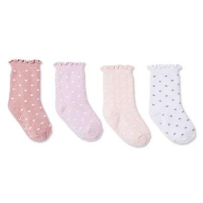 George Toddler Girls' Crew Socks 4-Pack