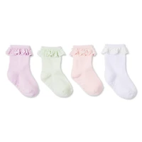 George Toddler Girls' Crew Socks 4-Pack