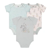 Disney Mickey Mouse Organic Cotton 3pc Bodysuit Set for Boys, SIZE: 0M - 6/12M