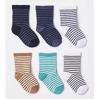 Lot de 6 paires mi-chaussettes George pour bébés garçons