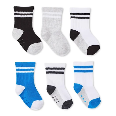 Lot de 6 paires mi-chaussettes sport George pour bébés garçons