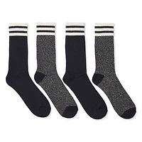Athletic Works Men's Crew Boot Socks 4-Pack