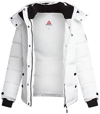 Reebok Womens' Adjustable Puffer Coat with Sherpa Lined Hood