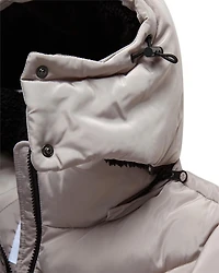 Reebok Womens' Adjustable Puffer Coat with Sherpa Lined Hood